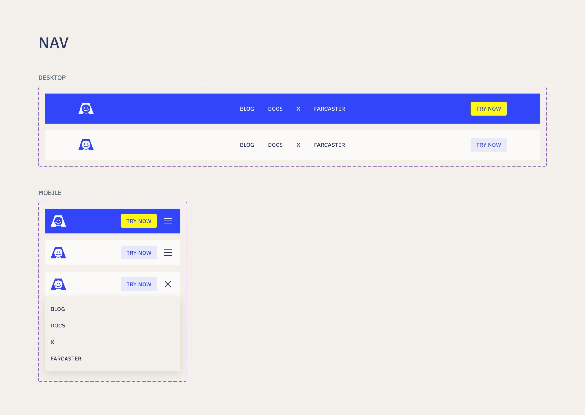 Components: the navigation.