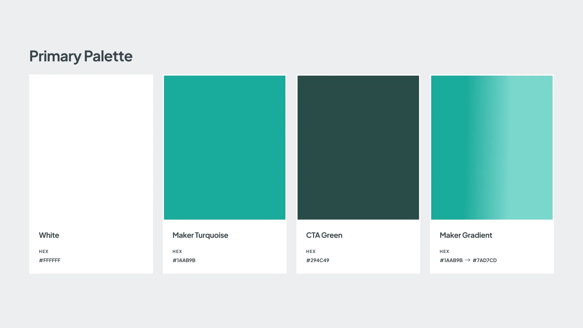 The primary palette.